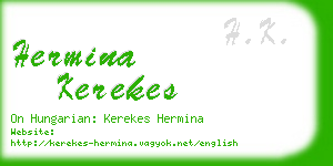 hermina kerekes business card